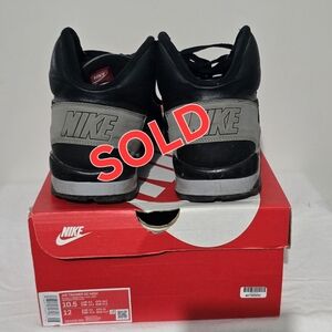 Nike Black and Gray High-Top Sneakers